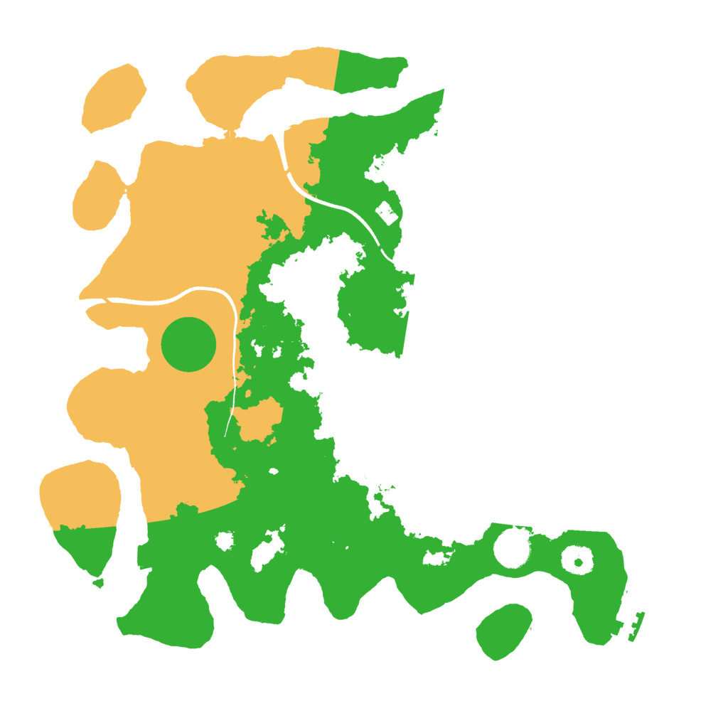 Biome Rust Map: Procedural Map, Size: 3500, Seed: 166813687