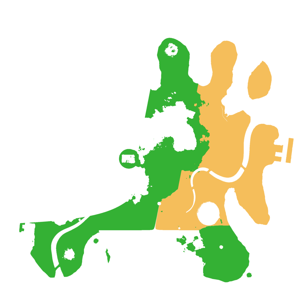 Biome Rust Map: Procedural Map, Size: 2500, Seed: 1956937879