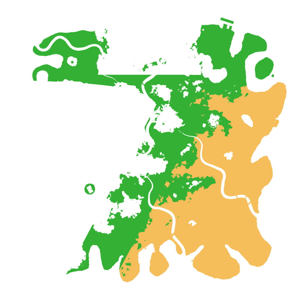 Biome Rust Map: Procedural Map, Size: 4500, Seed: 1061683236