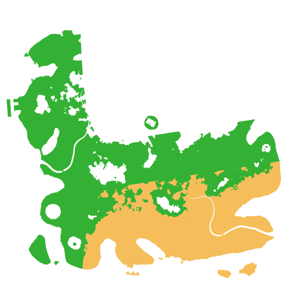Biome Rust Map: Procedural Map, Size: 3500, Seed: 657720594
