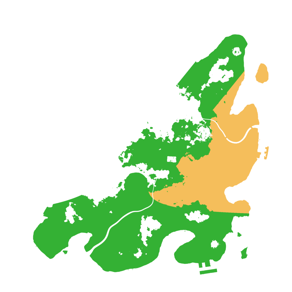 Biome Rust Map: Procedural Map, Size: 3400, Seed: 532785749