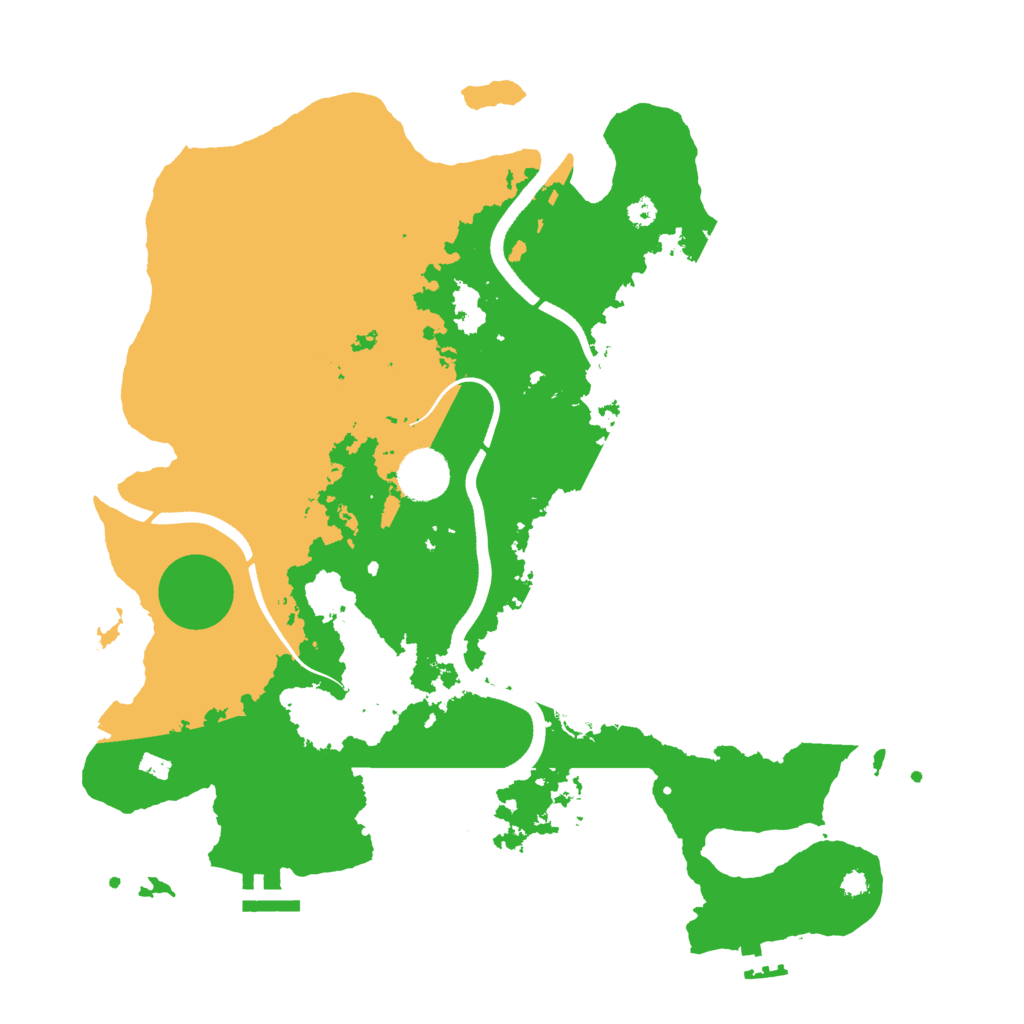 Biome Rust Map: Procedural Map, Size: 3600, Seed: 37567805