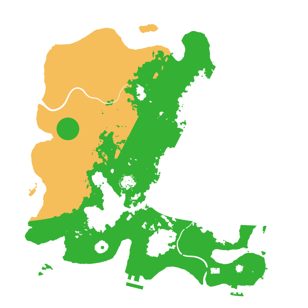 Biome Rust Map: Procedural Map, Size: 3600, Seed: 37567805