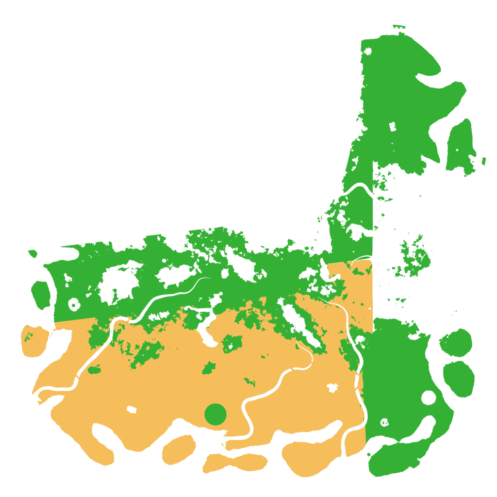 Biome Rust Map: Procedural Map, Size: 6000, Seed: 1648
