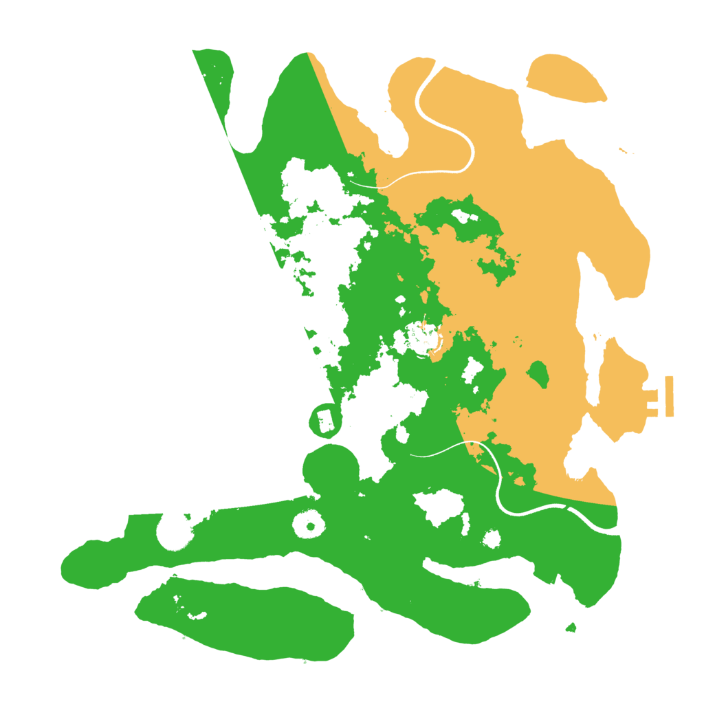Biome Rust Map: Procedural Map, Size: 3500, Seed: 5128
