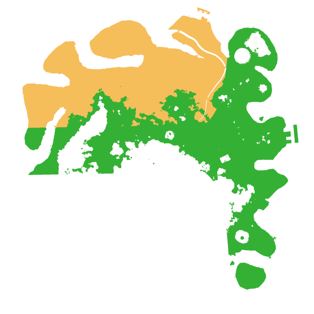 Biome Rust Map: Procedural Map, Size: 3500, Seed: 20241104