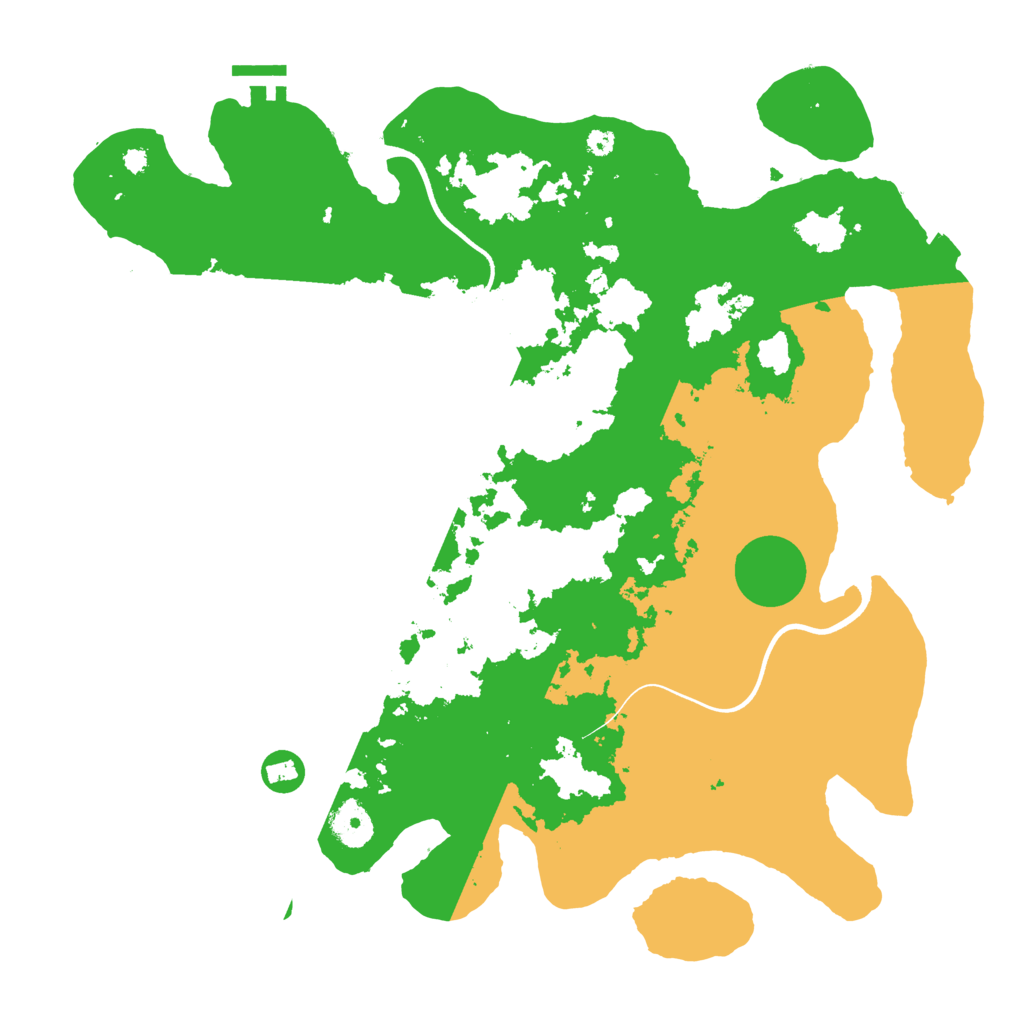 Biome Rust Map: Procedural Map, Size: 3800, Seed: 116605477