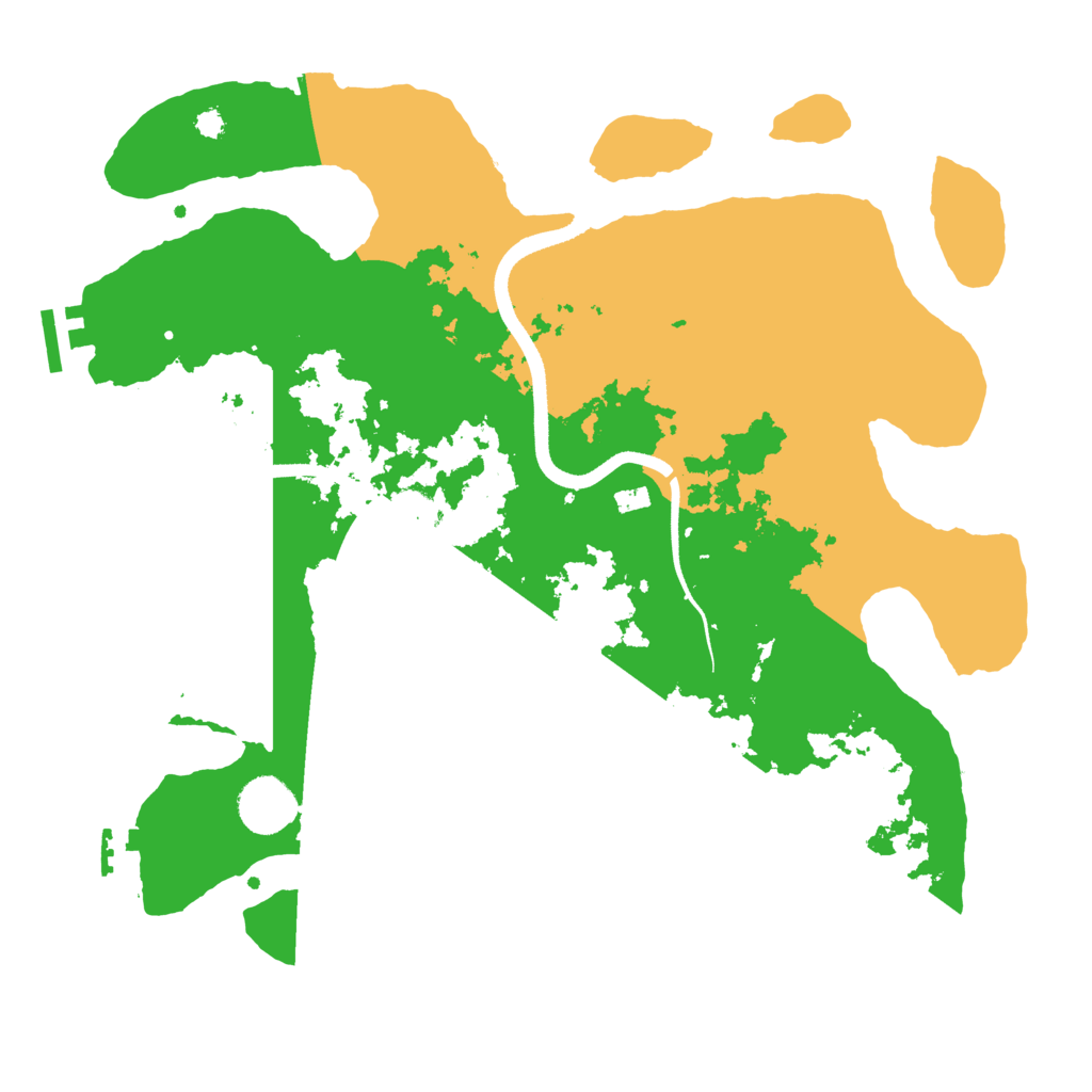 Biome Rust Map: Procedural Map, Size: 3500, Seed: 746128924