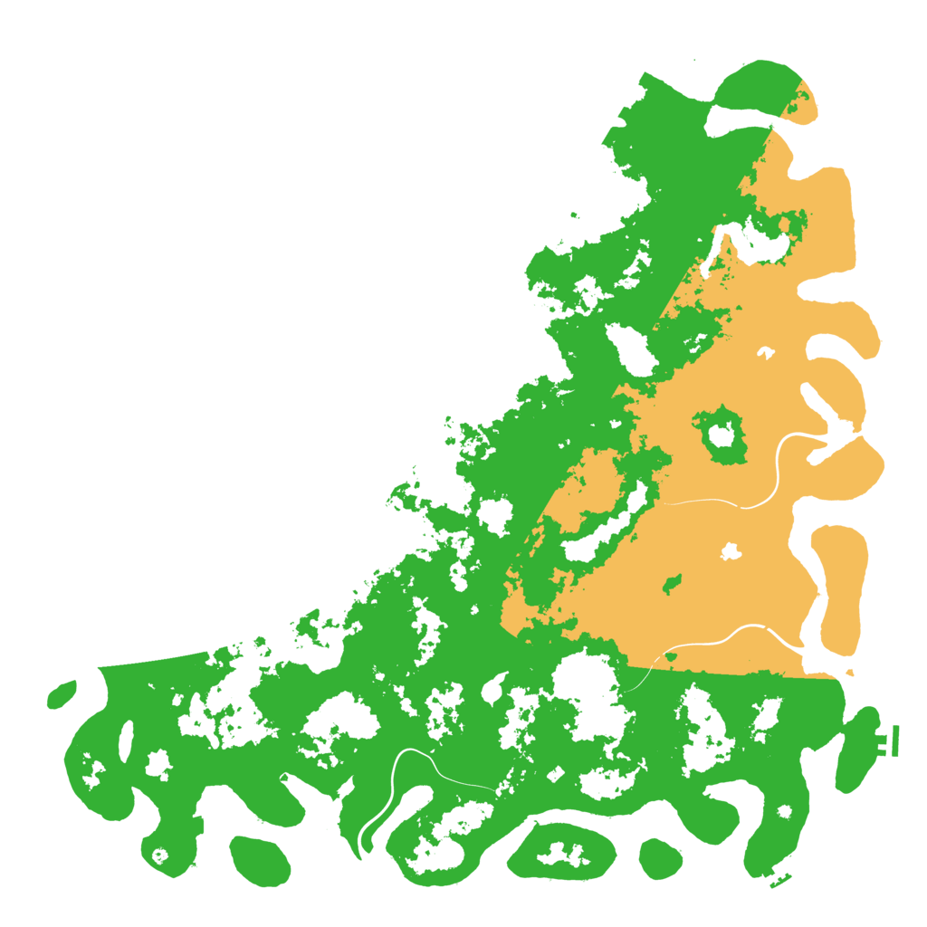 Biome Rust Map: Procedural Map, Size: 6000, Seed: 21559244