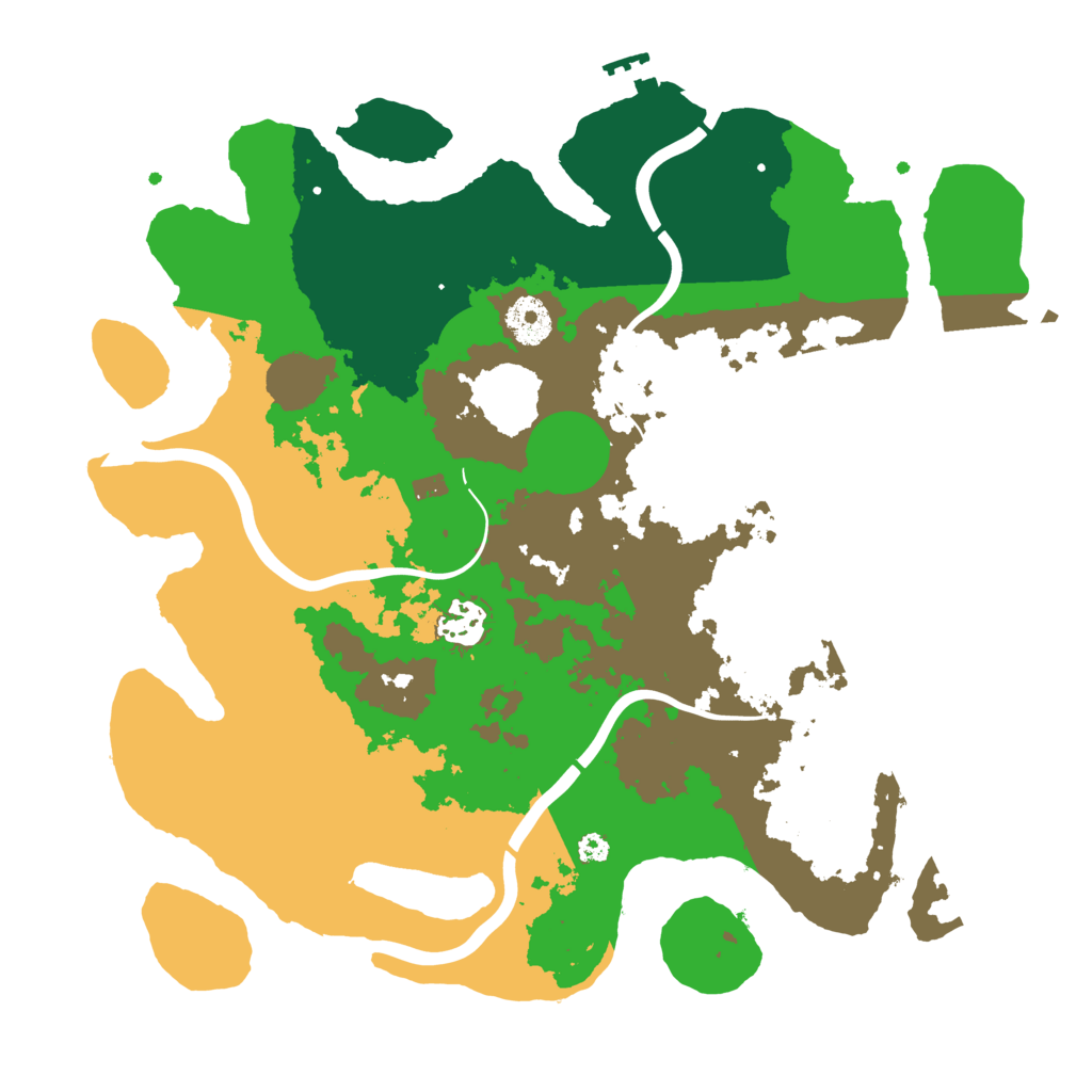 Biome Rust Map: Procedural Map, Size: 3500, Seed: 8364862