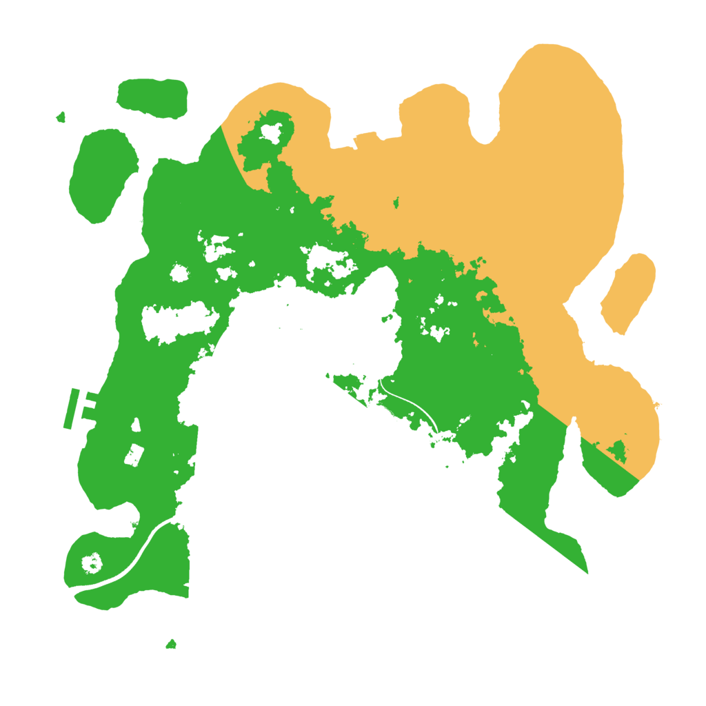 Biome Rust Map: Procedural Map, Size: 3500, Seed: 47184603