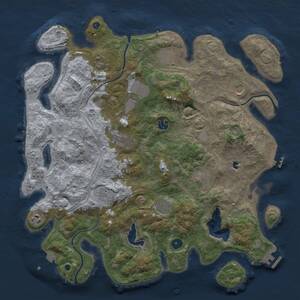 Thumbnail Rust Map: Procedural Map, Size: 4250, Seed: 1974639339, 17 Monuments