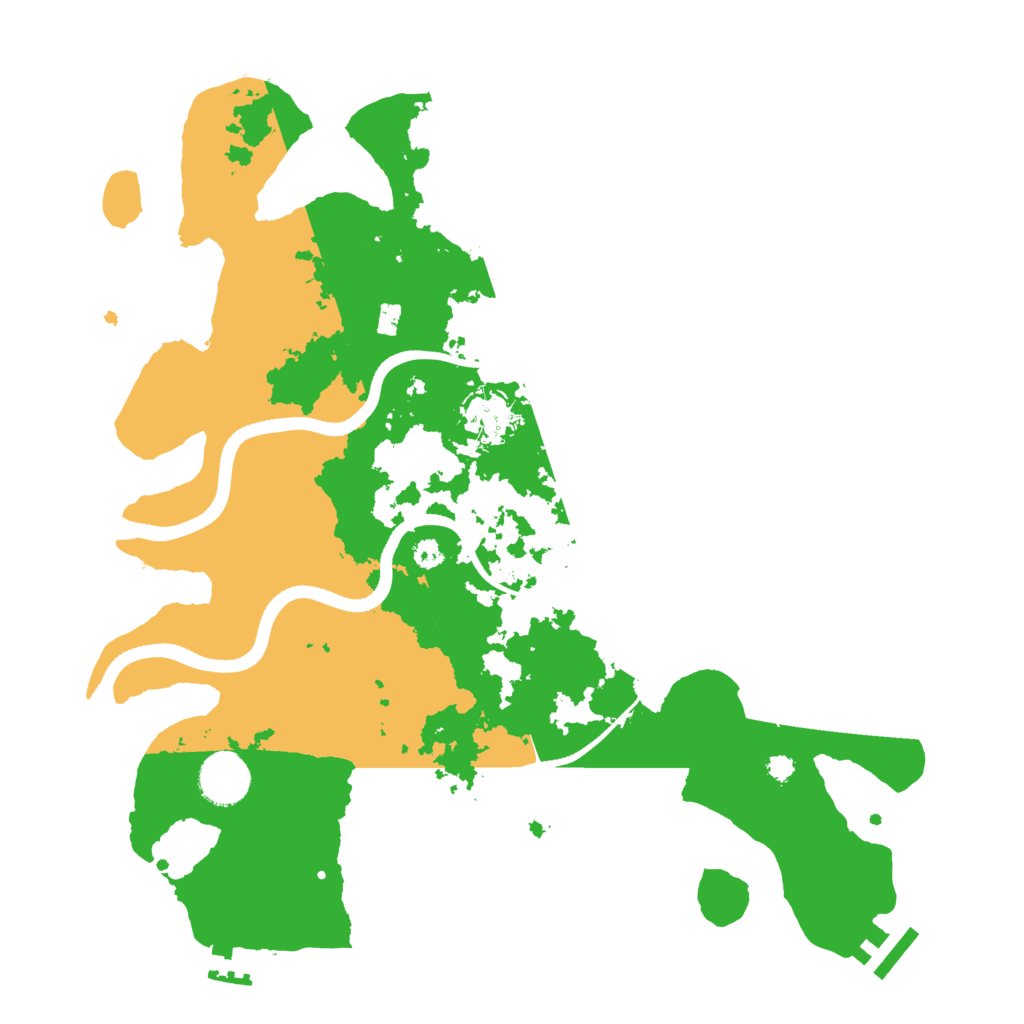 Biome Rust Map: Procedural Map, Size: 3500, Seed: 63438358