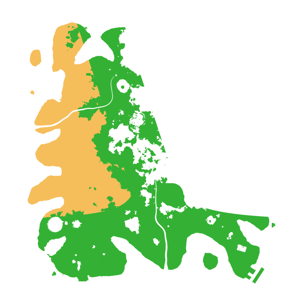 Biome Rust Map: Procedural Map, Size: 3500, Seed: 63438358