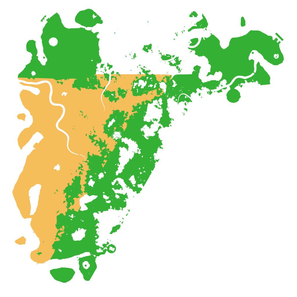 Biome Rust Map: Procedural Map, Size: 6000, Seed: 66664