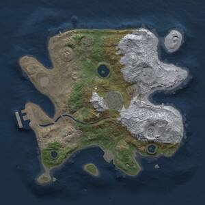 Thumbnail Rust Map: Procedural Map, Size: 2550, Seed: 1231512873, 6 Monuments