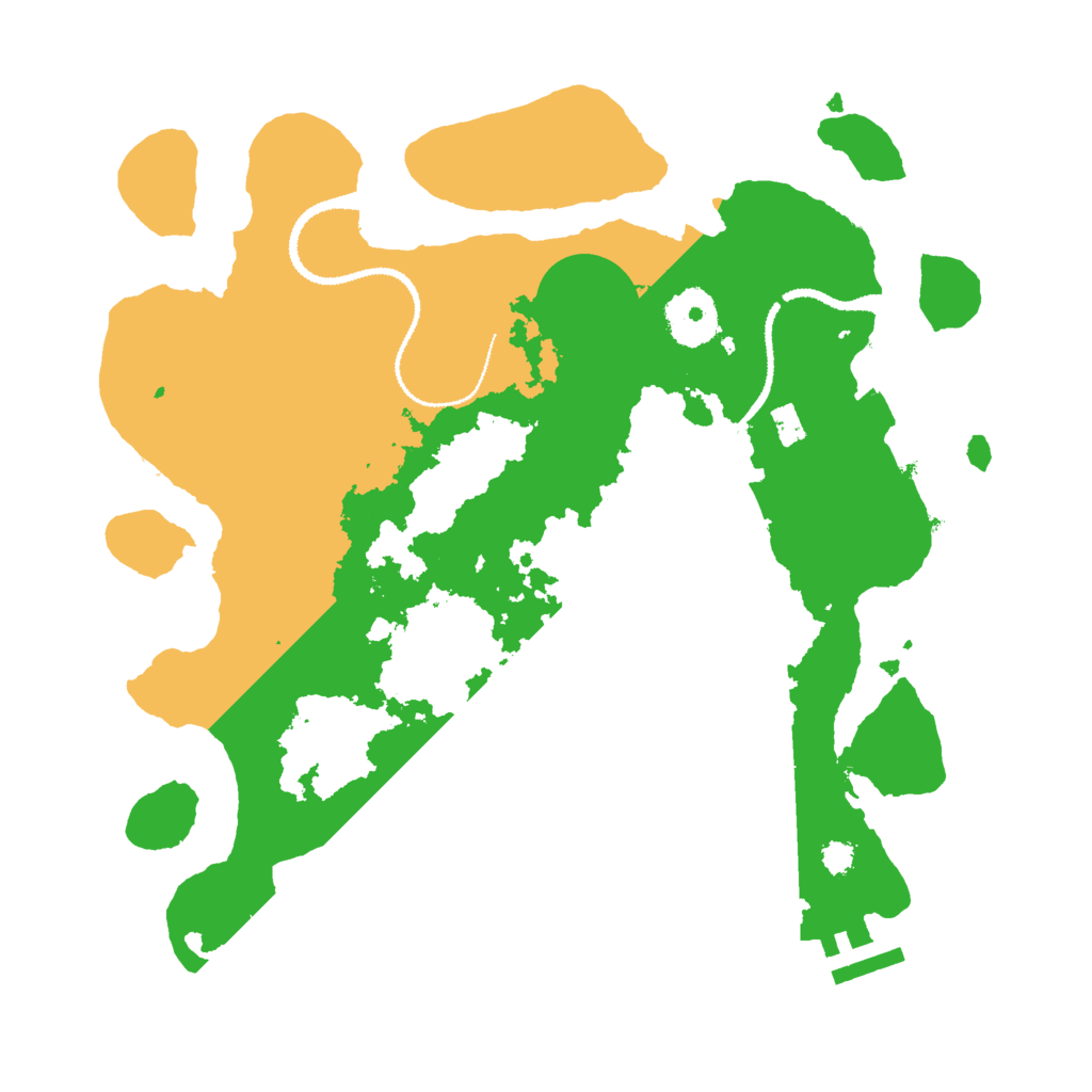 Biome Rust Map: Procedural Map, Size: 2998, Seed: 666