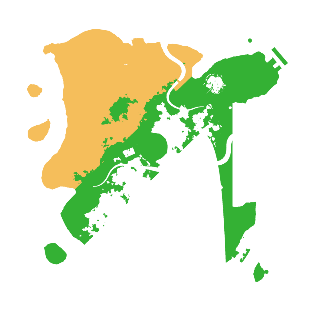 Biome Rust Map: Procedural Map, Size: 3000, Seed: 202986548