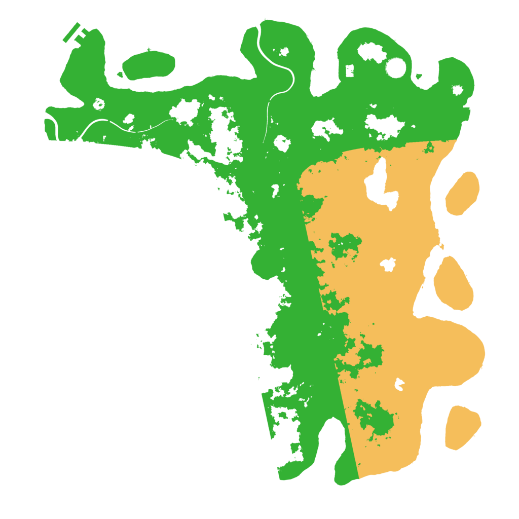 Biome Rust Map: Procedural Map, Size: 4500, Seed: 382540