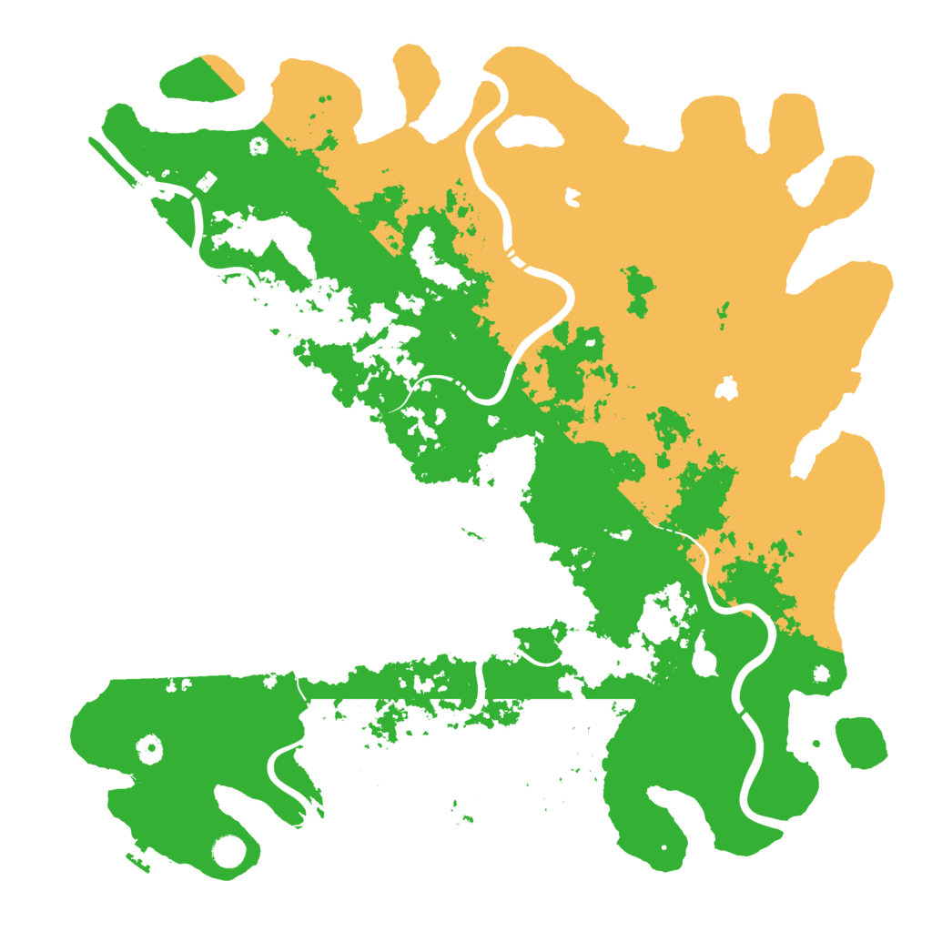 Biome Rust Map: Procedural Map, Size: 5000, Seed: 15081995