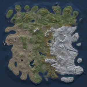 Thumbnail Rust Map: Procedural Map, Size: 4500, Seed: 319833397, 15 Monuments