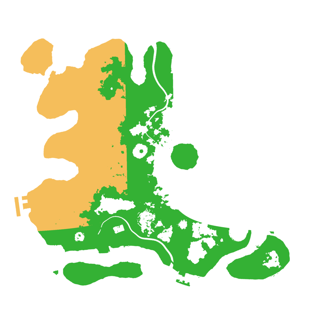 Biome Rust Map: Procedural Map, Size: 3300, Seed: 1707999025