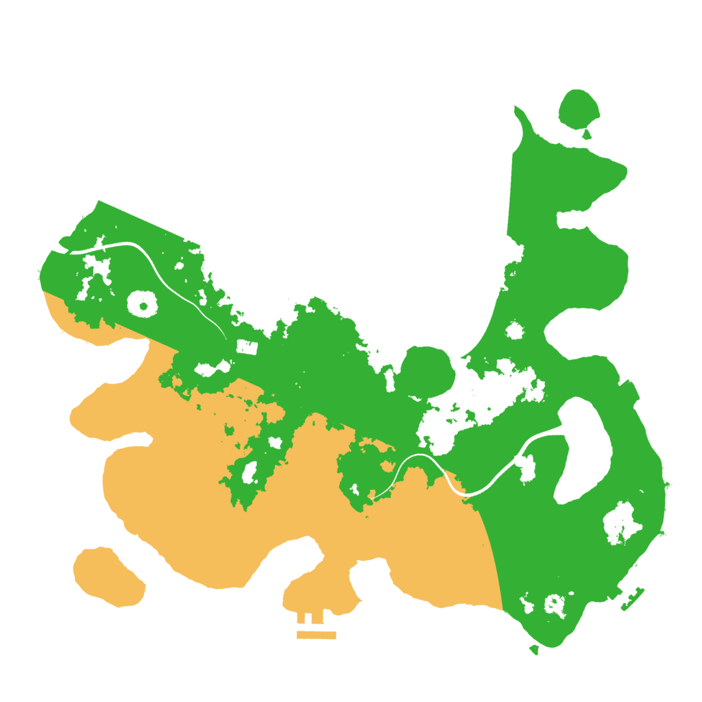 Biome Rust Map: Procedural Map, Size: 3600, Seed: 1056732225