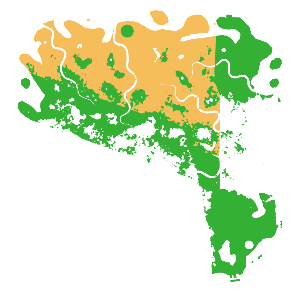 Biome Rust Map: Procedural Map, Size: 6000, Seed: 1212
