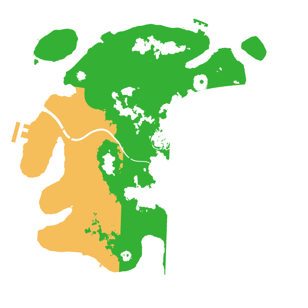 Biome Rust Map: Procedural Map, Size: 3000, Seed: 4567893
