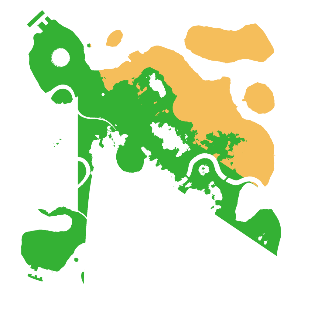 Biome Rust Map: Procedural Map, Size: 3000, Seed: 3456425