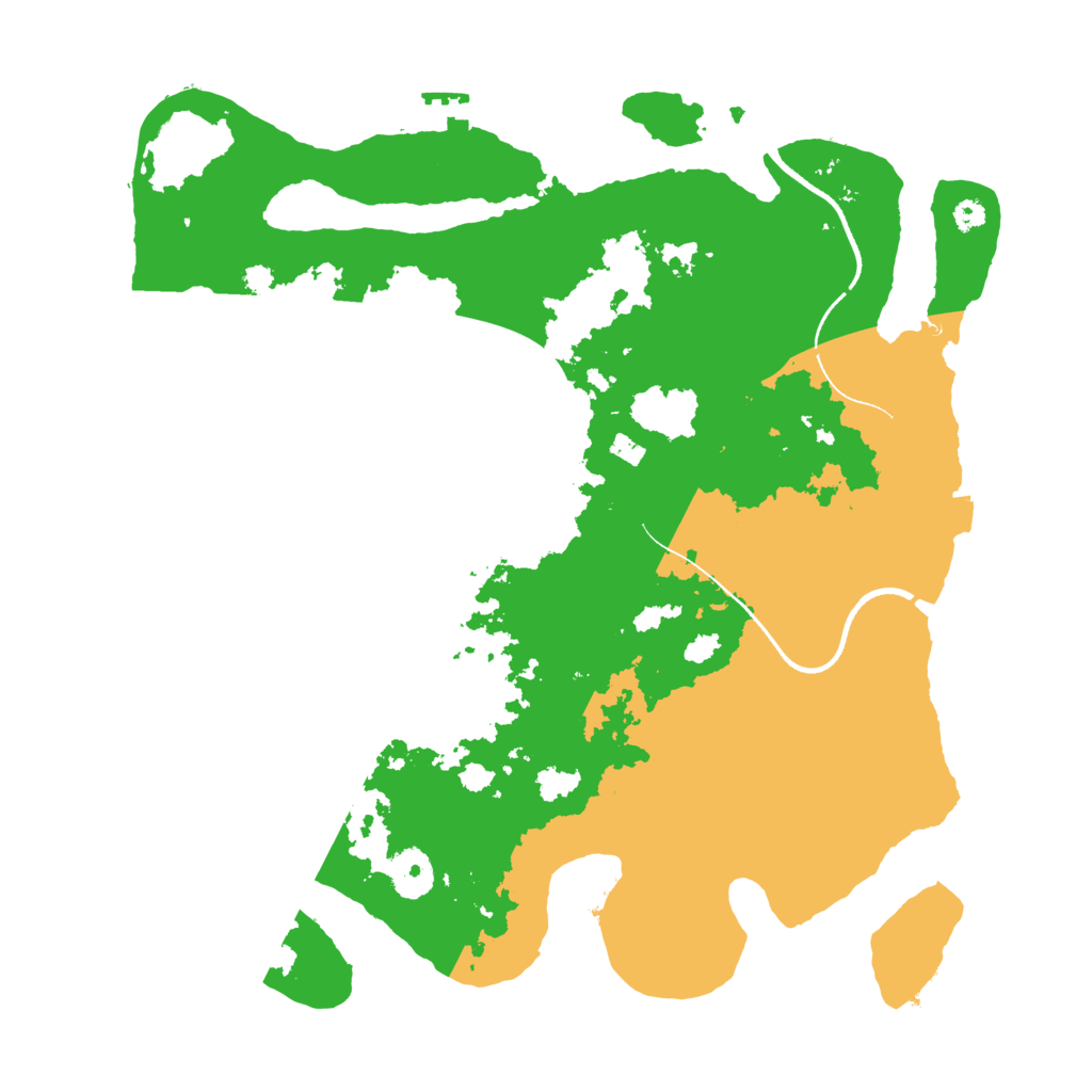 Biome Rust Map: Procedural Map, Size: 3500, Seed: 20136