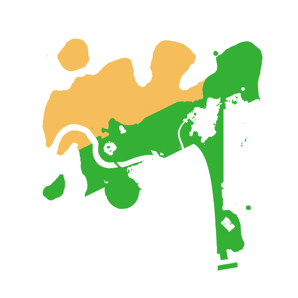 Biome Rust Map: Procedural Map, Size: 2400, Seed: 681742