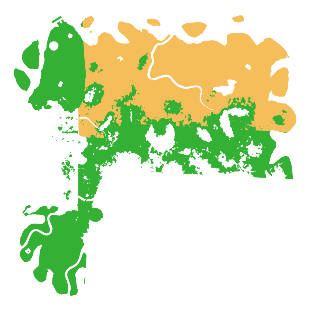 Biome Rust Map: Procedural Map, Size: 6000, Seed: 1063713154