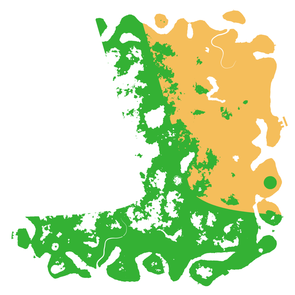 Biome Rust Map: Procedural Map, Size: 6000, Seed: 1196756546