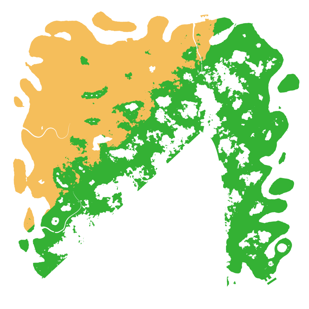 Biome Rust Map: Procedural Map, Size: 6000, Seed: 1577855090