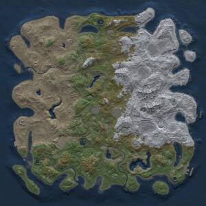 Thumbnail Rust Map: Procedural Map, Size: 5000, Seed: 3086102, 17 Monuments