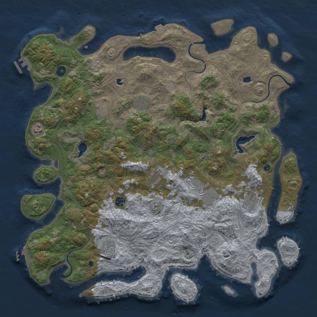 Rust Map: Procedural Map, Size: 4800, Seed: 482548296, 15 Monuments