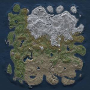 Thumbnail Rust Map: Procedural Map, Size: 4500, Seed: 1435205632, 16 Monuments