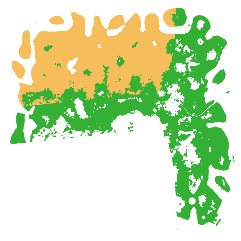 Biome Rust Map: Procedural Map, Size: 6000, Seed: 2100