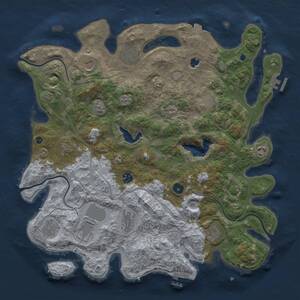 Thumbnail Rust Map: Procedural Map, Size: 4250, Seed: 979834999, 17 Monuments