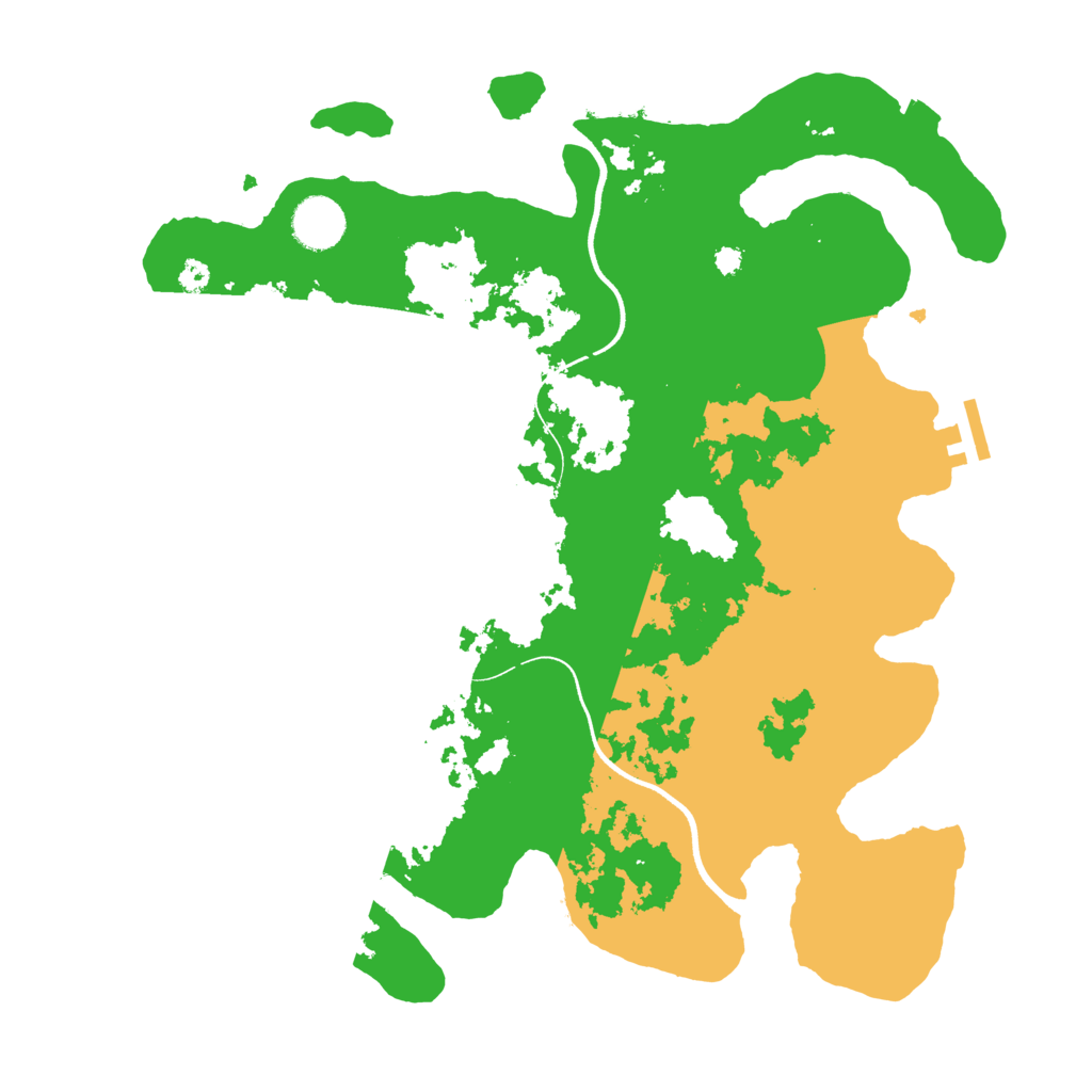 Biome Rust Map: Procedural Map, Size: 3600, Seed: 20511