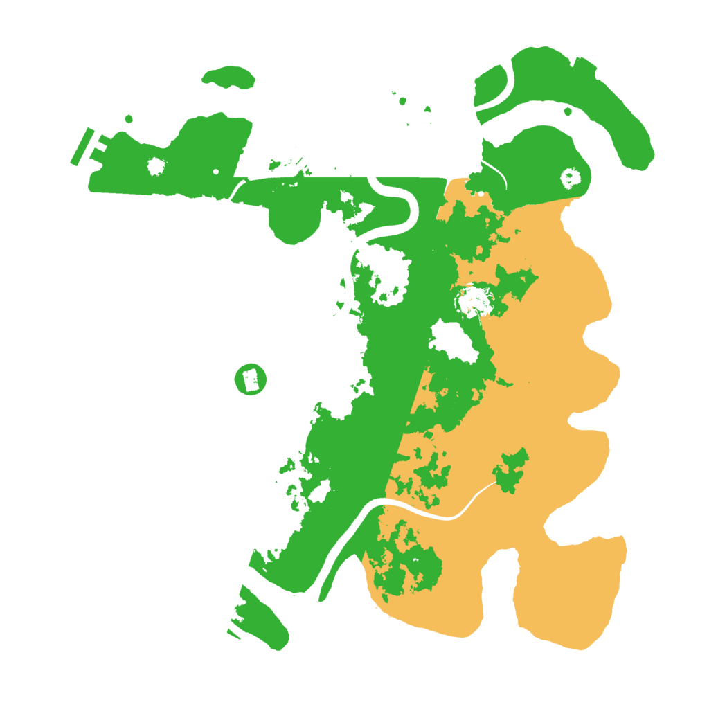 Biome Rust Map: Procedural Map, Size: 3600, Seed: 20511
