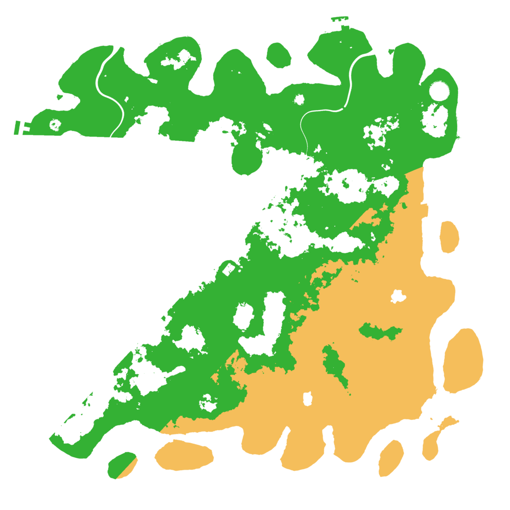 Biome Rust Map: Procedural Map, Size: 4500, Seed: 16057604