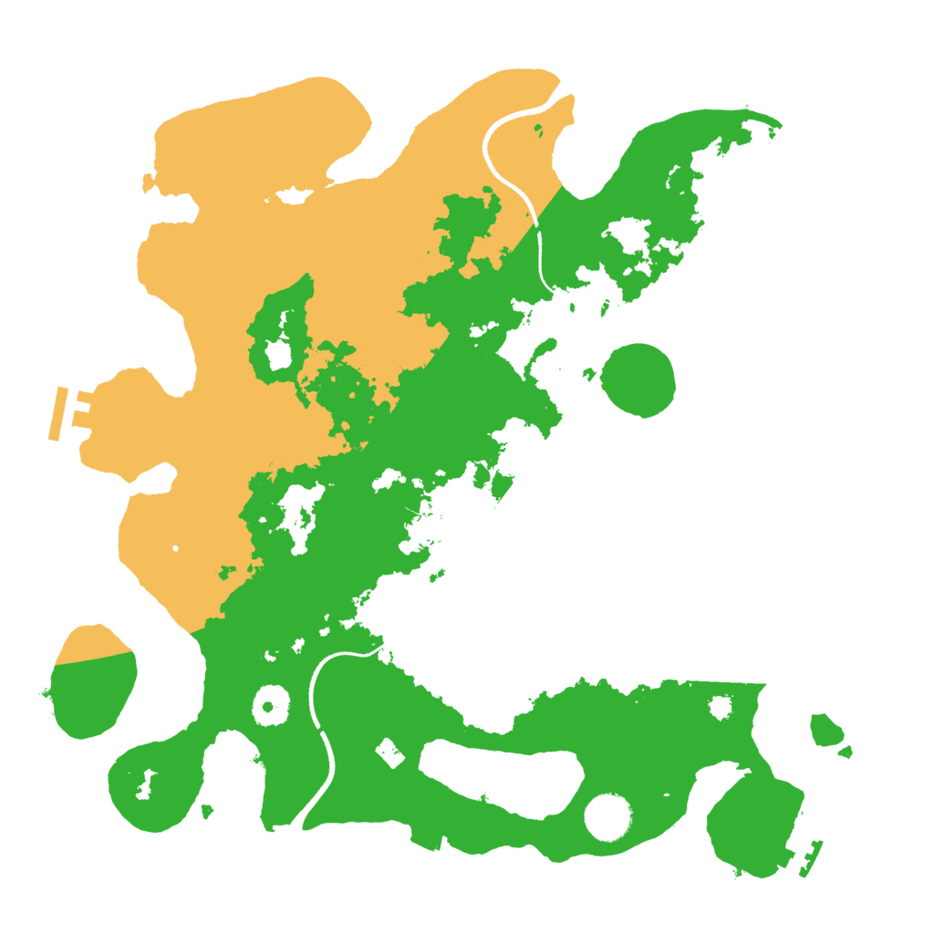 Biome Rust Map: Procedural Map, Size: 3500, Seed: 53268704