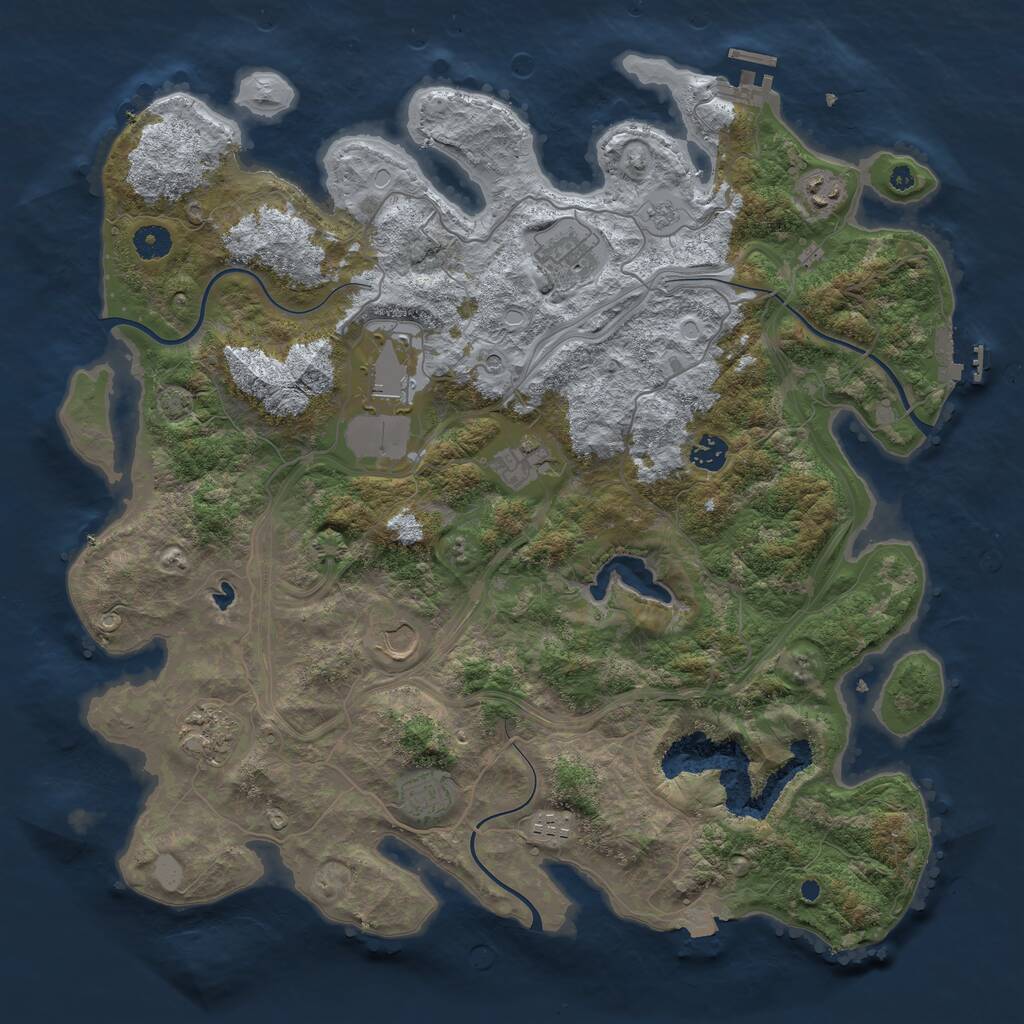 Rust Map: Procedural Map, Size: 4250, Seed: 25031, 15 Monuments