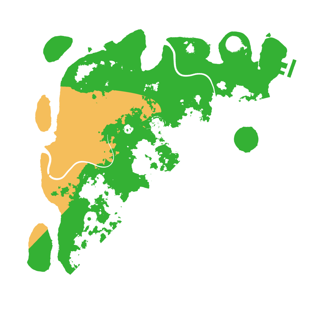 Biome Rust Map: Procedural Map, Size: 3500, Seed: 245111453