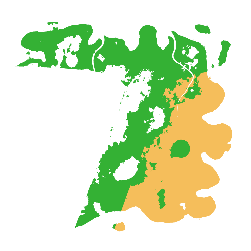 Biome Rust Map: Procedural Map, Size: 3700, Seed: 59882562