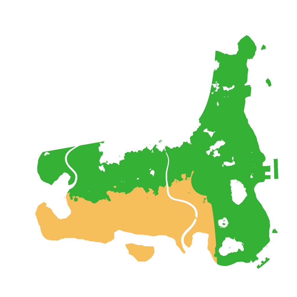 Biome Rust Map: Procedural Map, Size: 3000, Seed: 1041837673