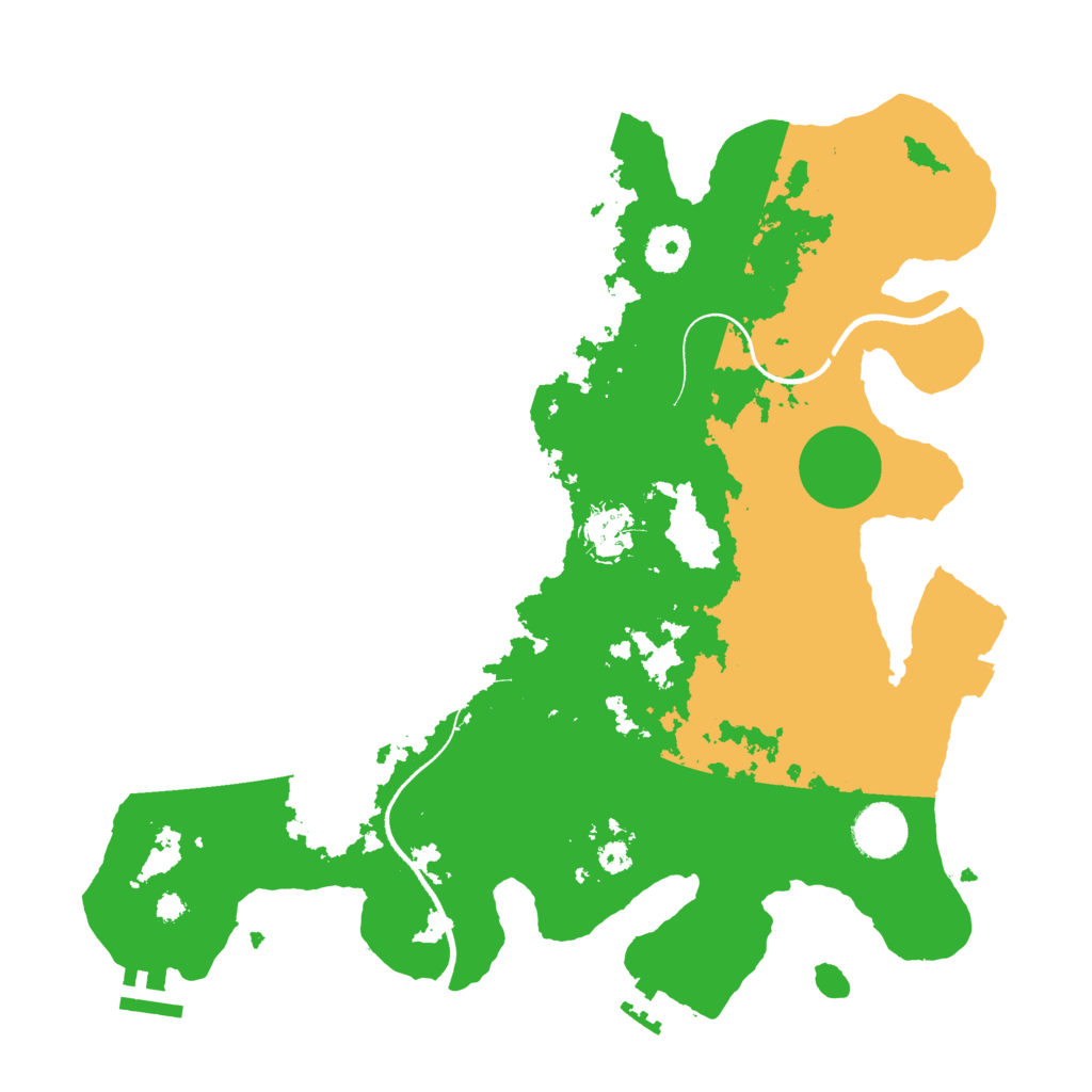 Biome Rust Map: Procedural Map, Size: 3500, Seed: 889135149