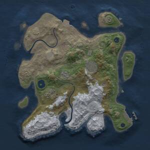 Thumbnail Rust Map: Procedural Map, Size: 2800, Seed: 681742, 8 Monuments